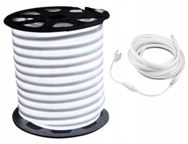 

Taśma Neon Led 230V Wodoodporny Zestaw 5m zimny