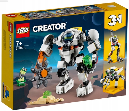 LEGO CREATOR 3W1 31115 KOSMICZNY ROBOT GÓRNICZY