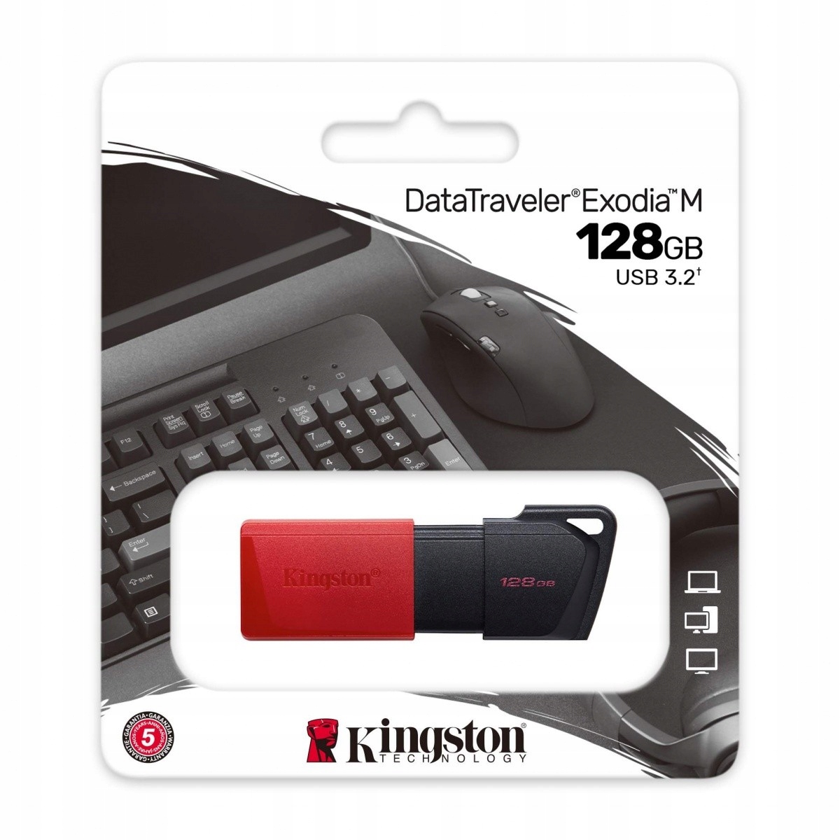 Pendrive Data Traveler Exodia M 128GB USB3.2 Gen1 Marka Kingston