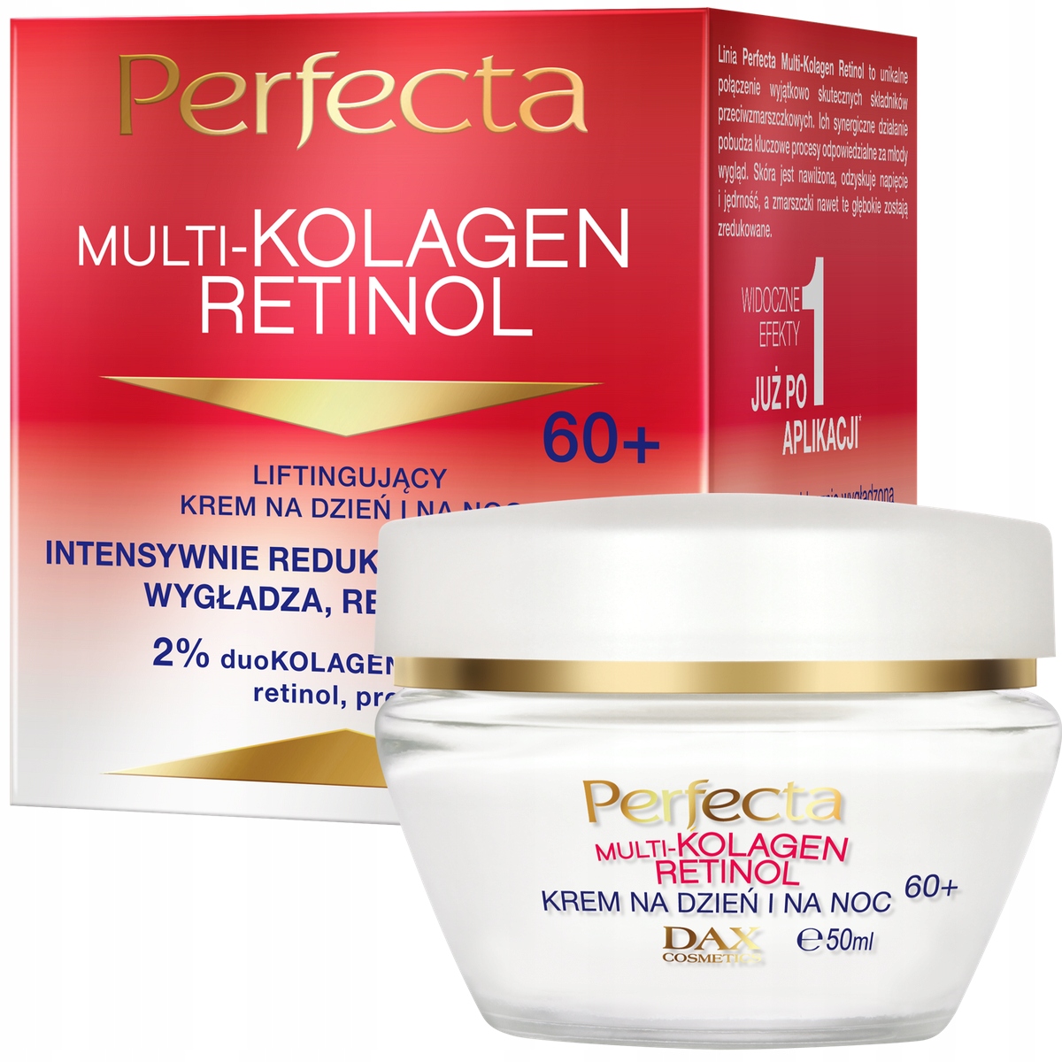 Perfecta Multikolagen Retinol krem na dzień i noc 60+