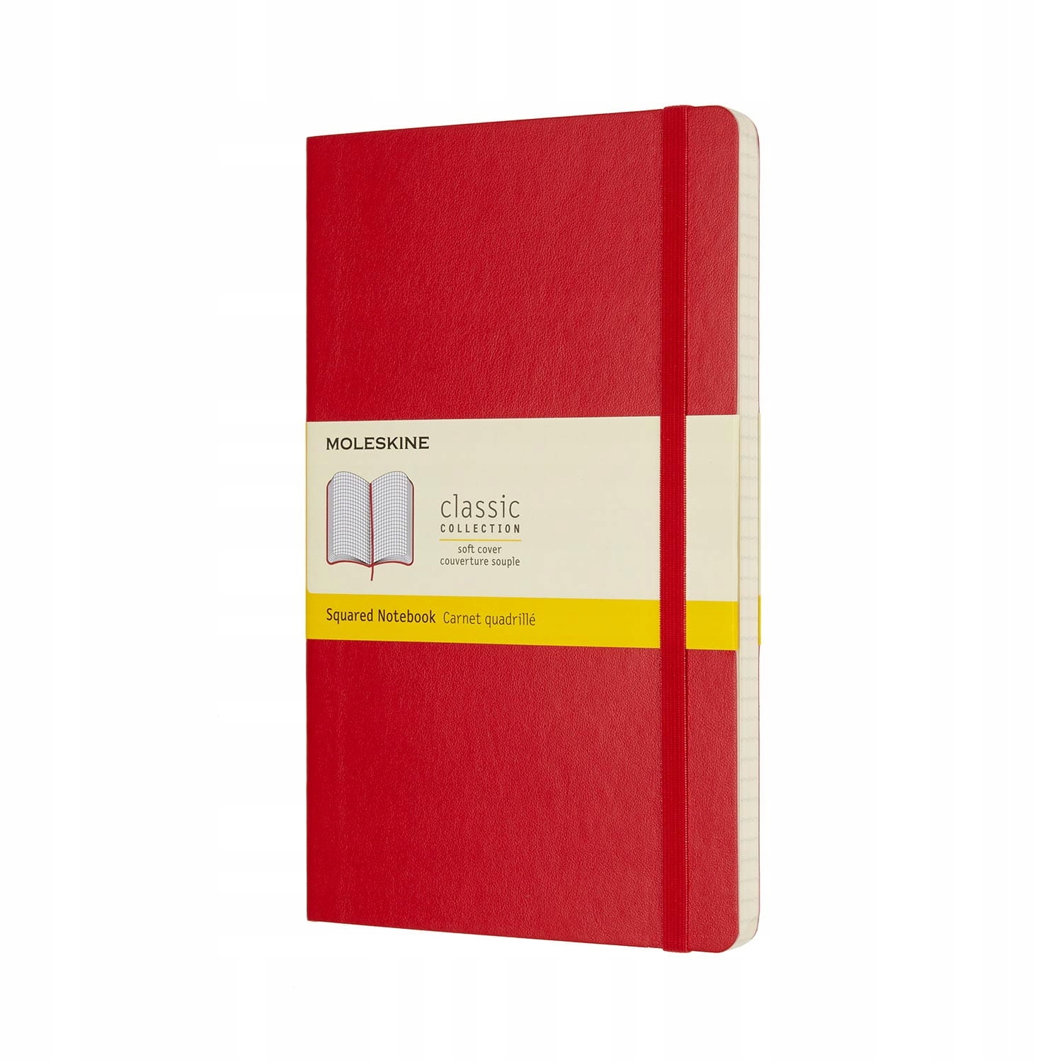 Notatnik Moleskine Classic L kratka, miękka oprawa, czerwony