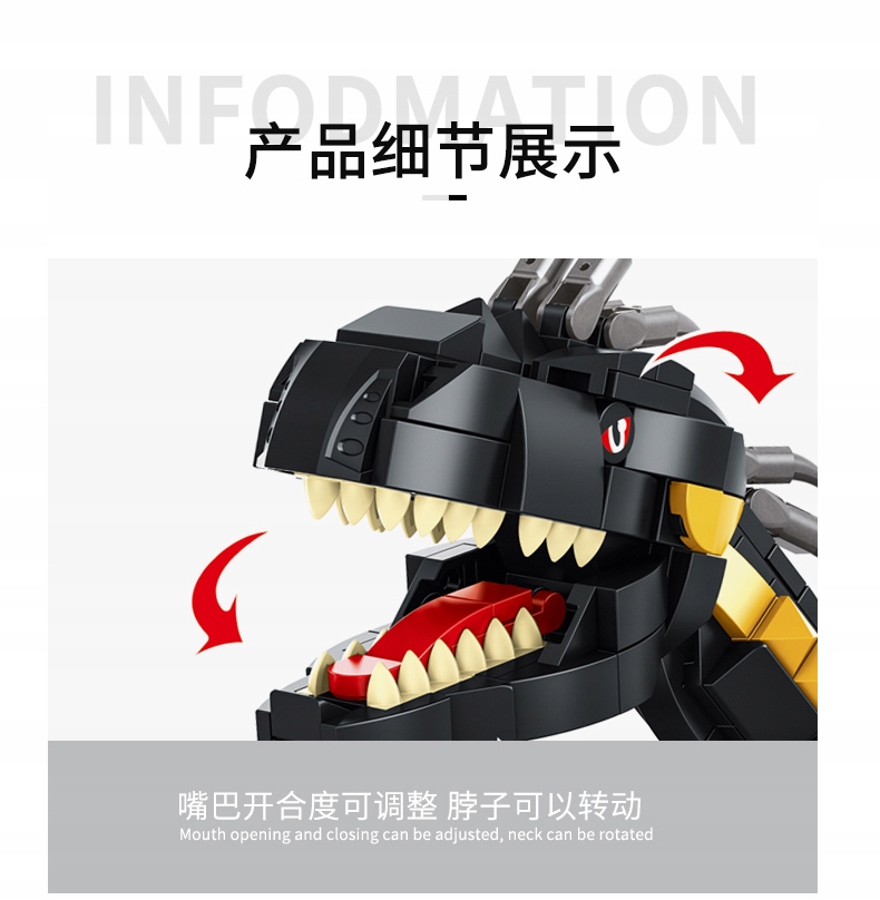 KLOCKI DINOZAUR INDORAPTOR PANLOS ŚWIAT DINOZAURÓW Rodzaj zestaw