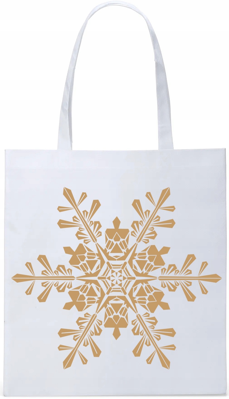 EKO TORBA ZAKUPY PREZENT ŚWIĄTECZNA ŚNIEŻYNKA