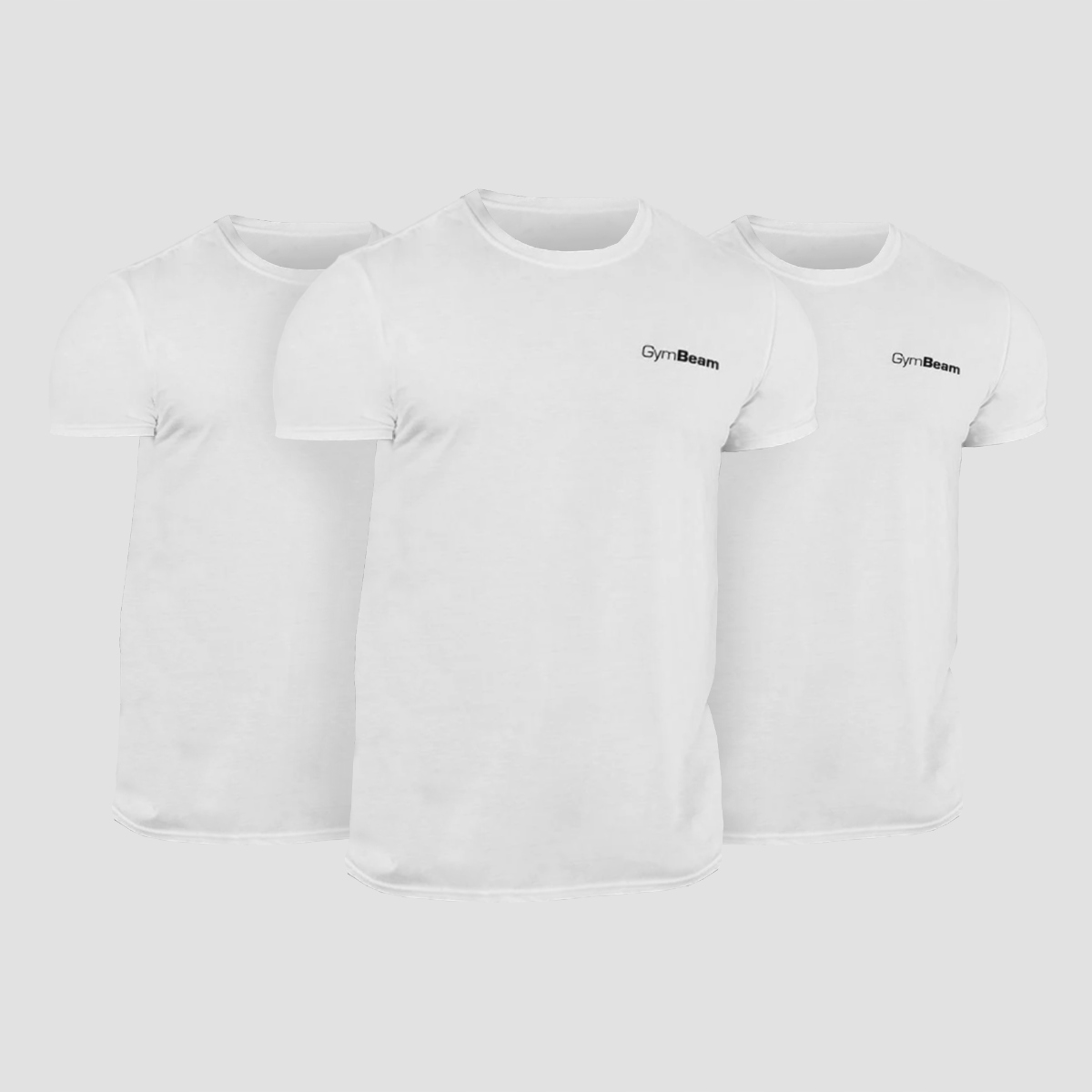 GymBeam T-shirt Basic 3Pack White XXXL 3pack