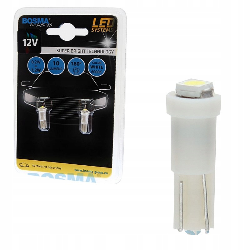 

Bosma Led 12V T05 1XSMD 3528 Biała 2SZT