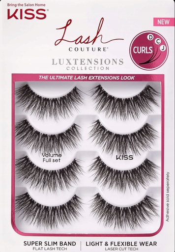 Kiss Lash Luxtensions Řasy Volume Full Set 4 balení