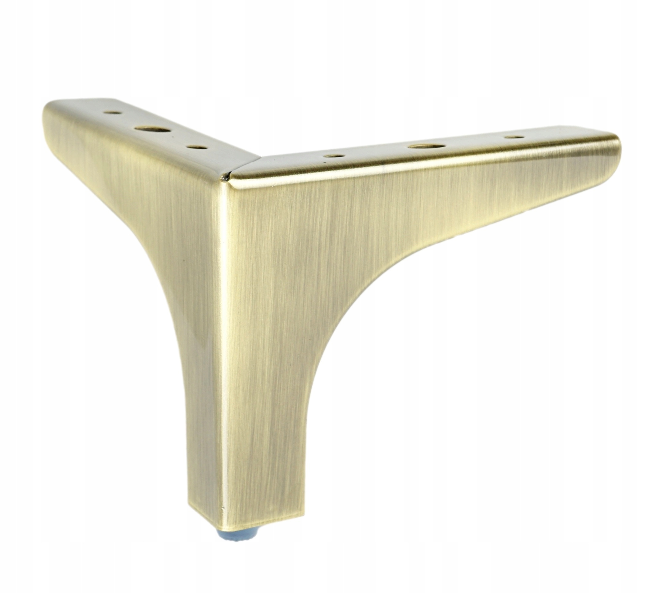

Nowoczesna nóżka meblowa trójkąt 10 cm złoty antyk
