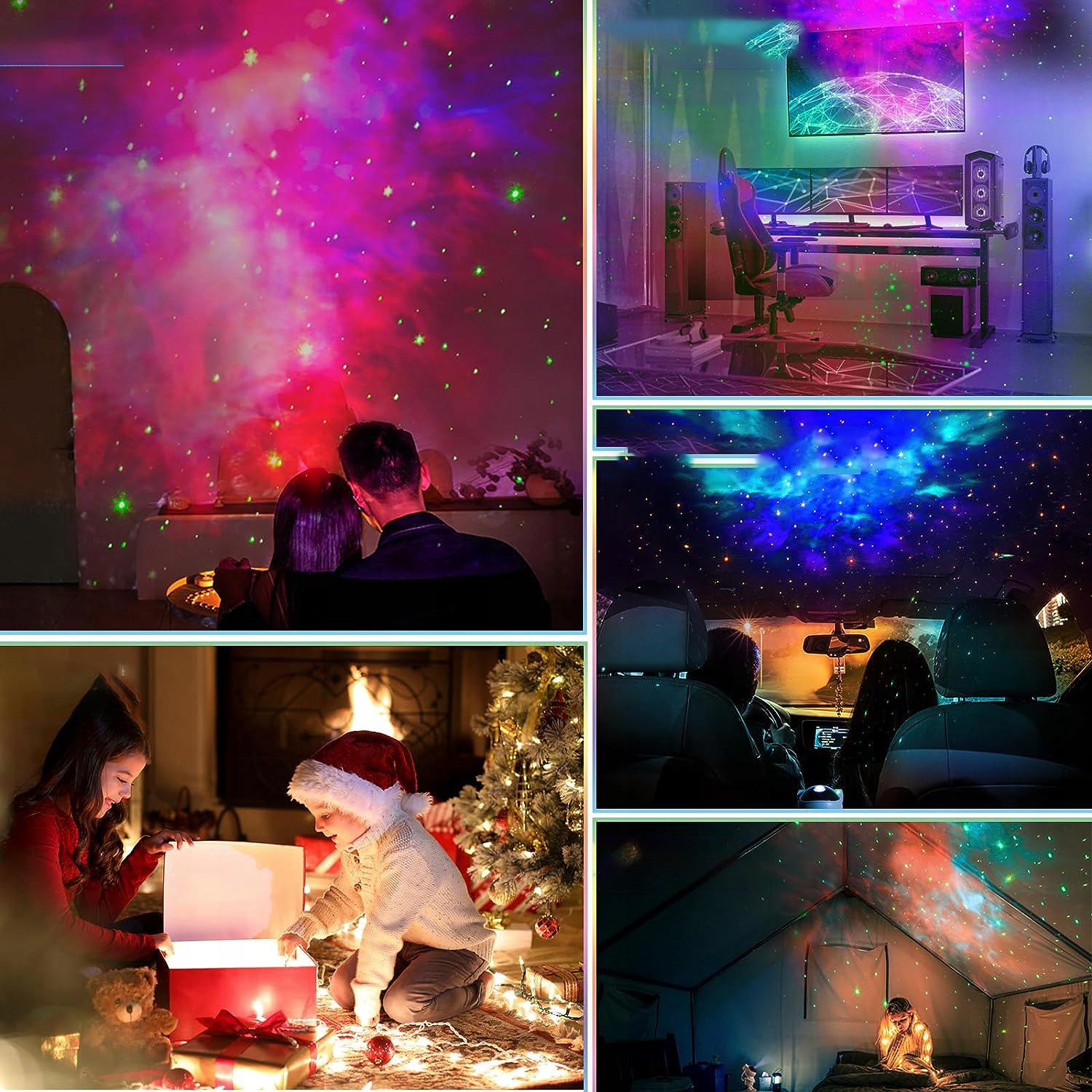 PROJEKTOR GWIAZD NIEBA LED LAMPKA NOCNA ASTRONAUTA Marka bez marki