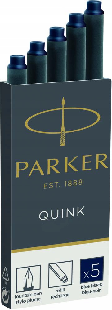 

Naboje do pióra wieczn Parker długie 5szt granat