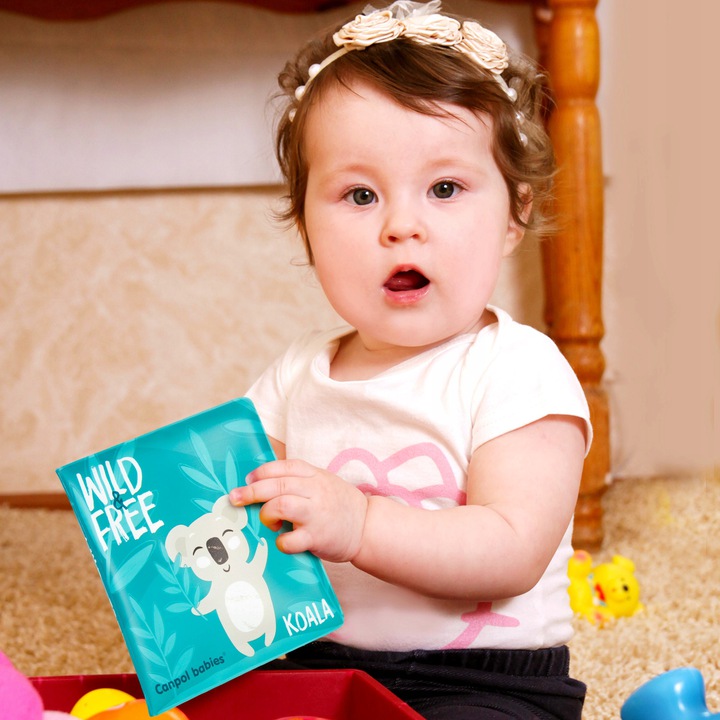 CANPOL PISZCZĄCA MIĘKKA KSIĄŻECZKA DO KĄPIELI WILD Wiek dziecka 0 +