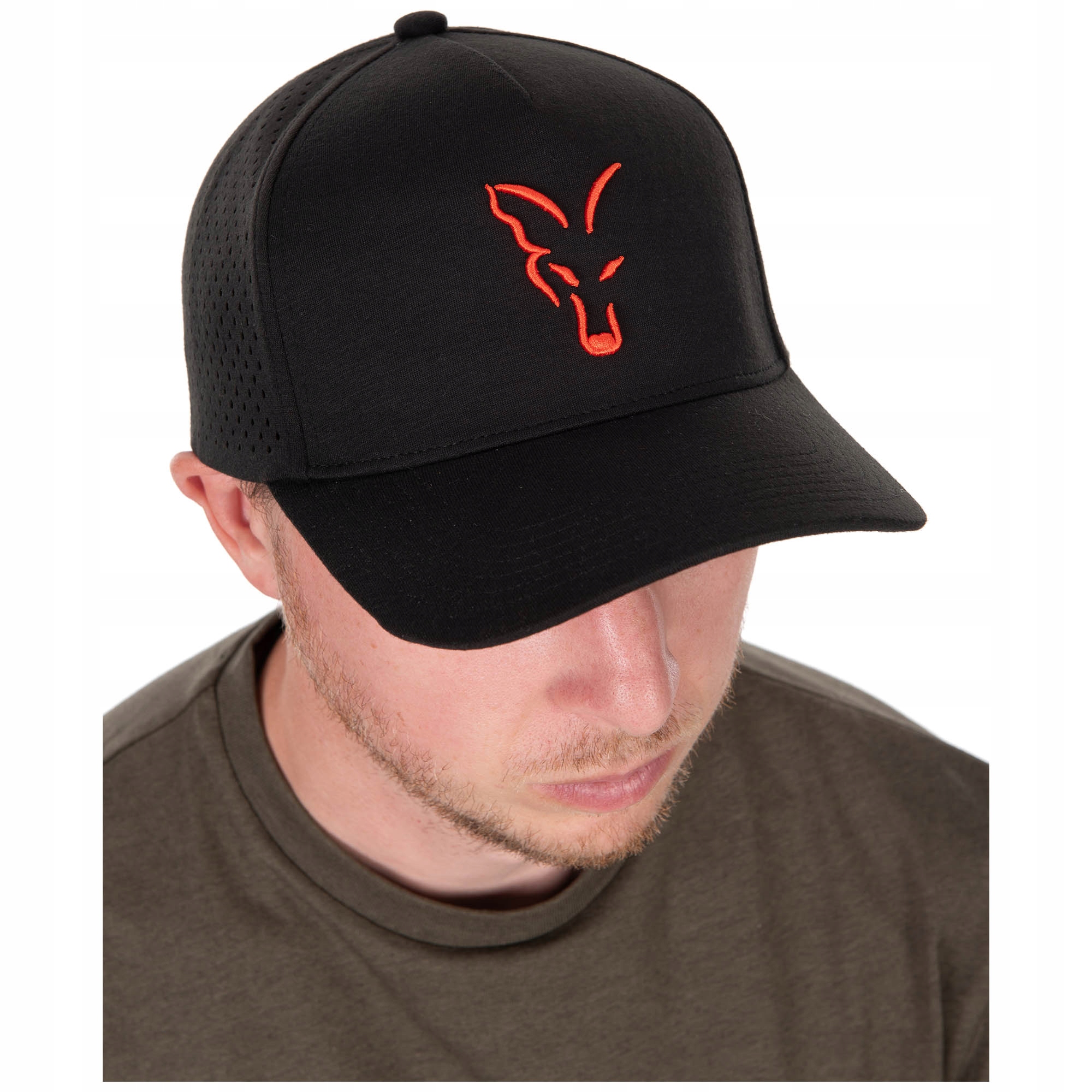 Czapka Fox Collection Baseball Cap Black Orange