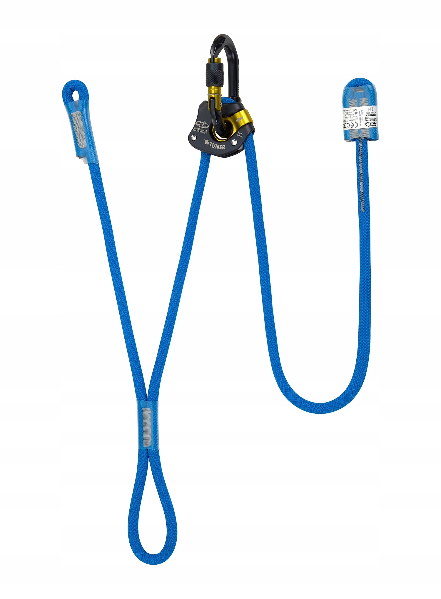 Lonża regulowana Climbing Technology Tuner-Y Adjustable Lanyard blue