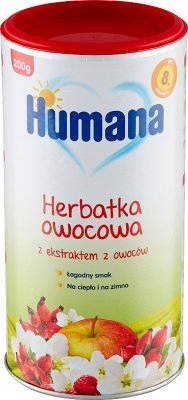 HUMANA HERBATKA OWOCOWA PO 8 MIESIĄCU 200g x2 2PAK Waga 200 g
