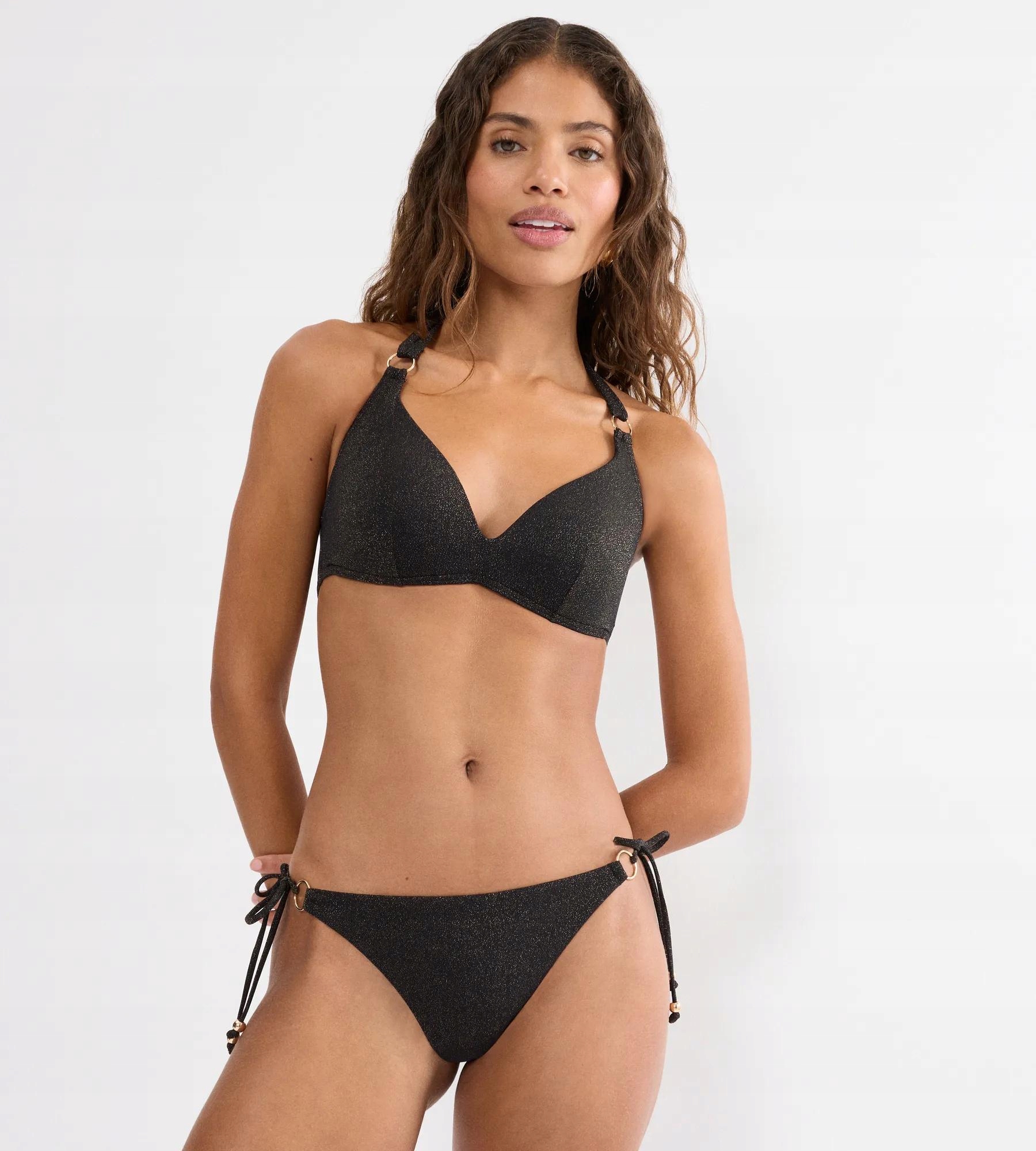 Plavková podprsenka vyztužená bez kostic push-up černá Triumph Summer