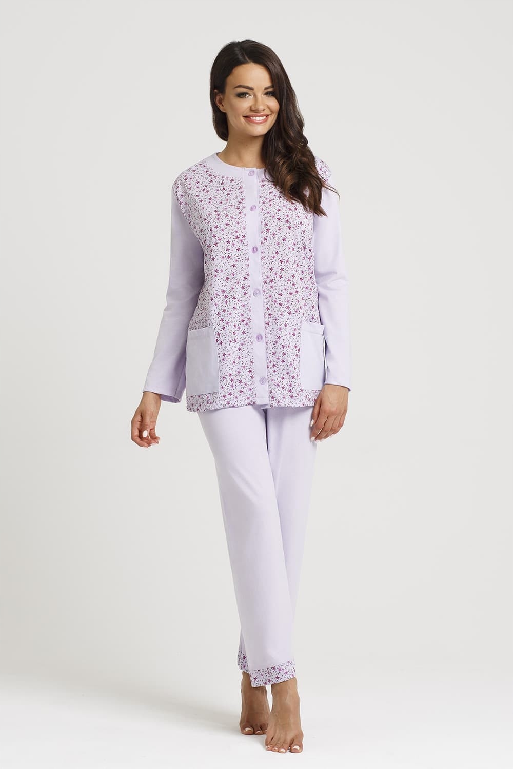 Dámské Pyžamo Se Zipem Vel. 3-4XL, XXXXL mix barev mix vzorů