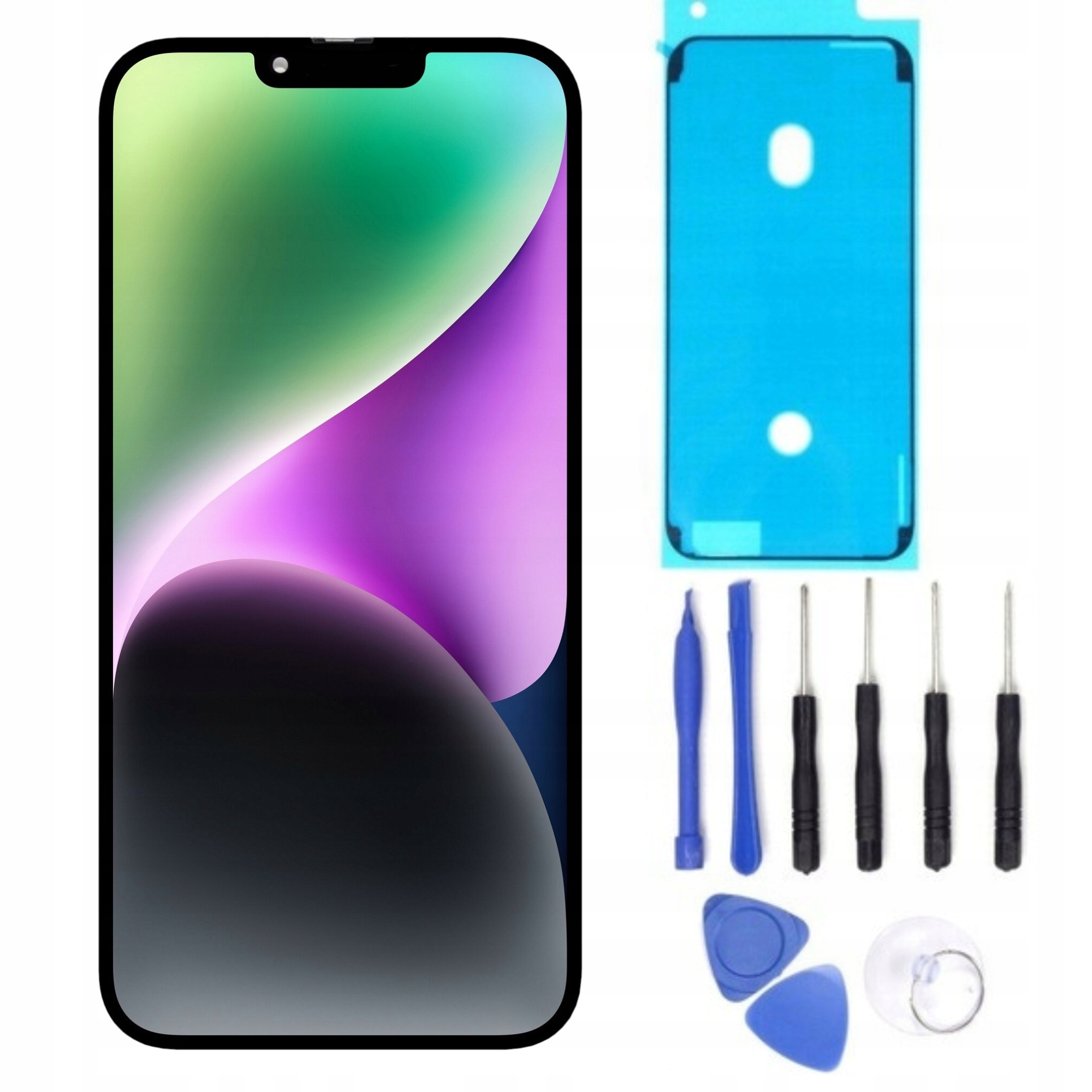 LCD Displej Pro Apple Iphone 15 Oled, Vyměnitelný Čip, Těsnění