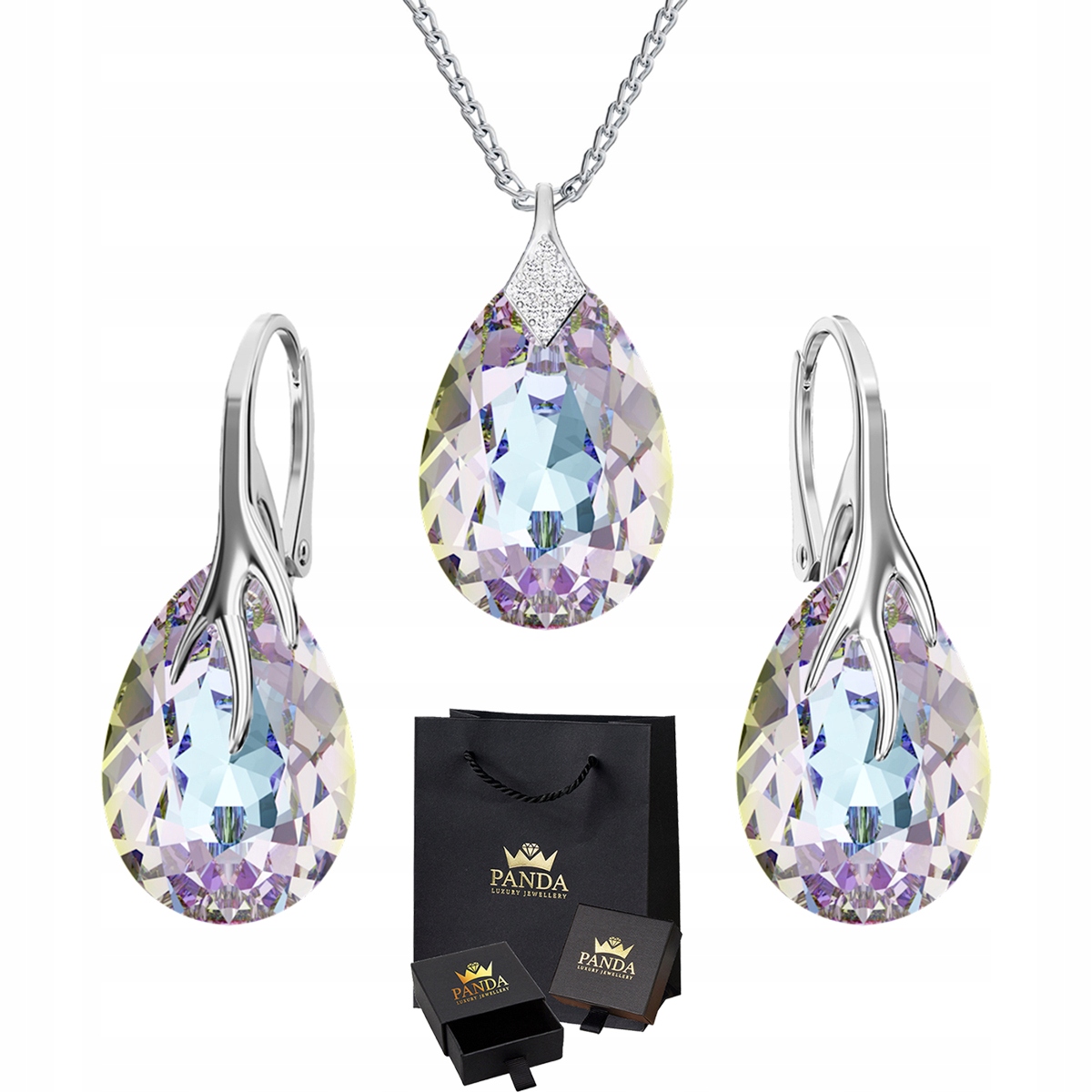 

Komplet Biżuterii Pazur Swarovski Srebro Prezent