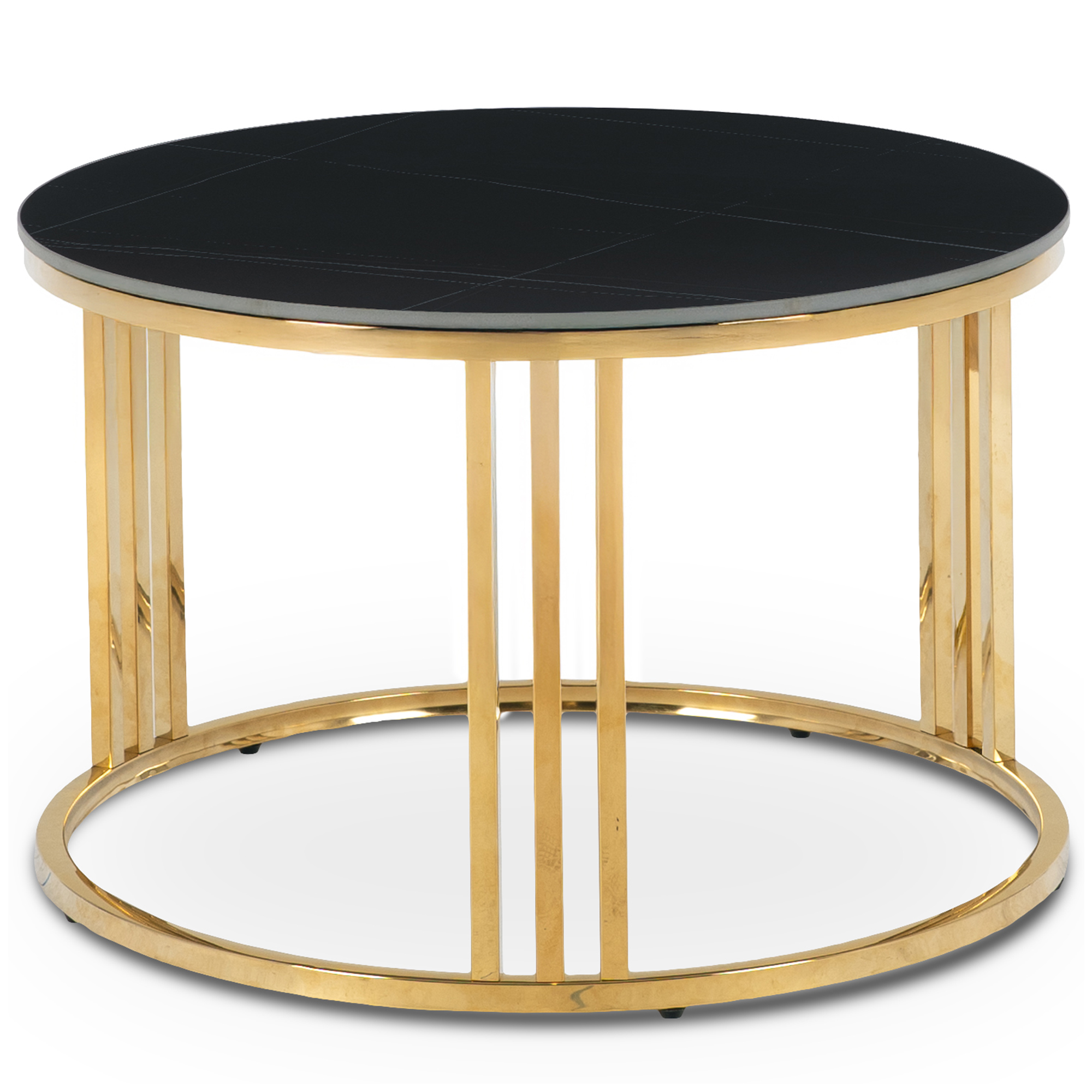 Kulatý kuchyňský stůl do obývacího pokoje Jídelny Kuchyně Malý Černý Korin Ø70