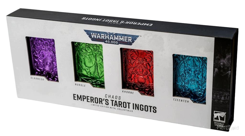 Warhammer 40,000 Imperial Tarot Ingot: Gods (4-Pack)