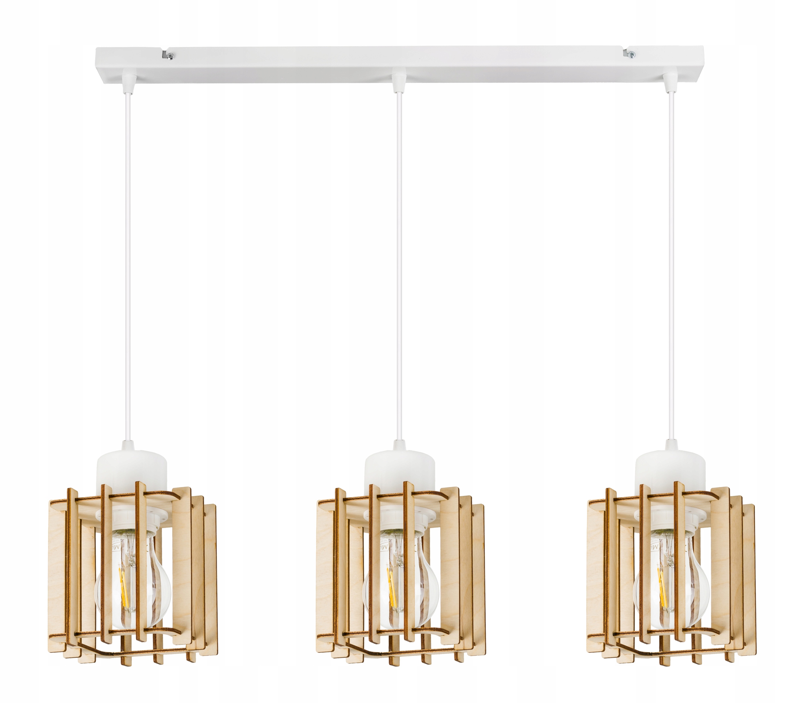 Závěsná Lampa závěsný stropní lustr Dřevo Kostka 3