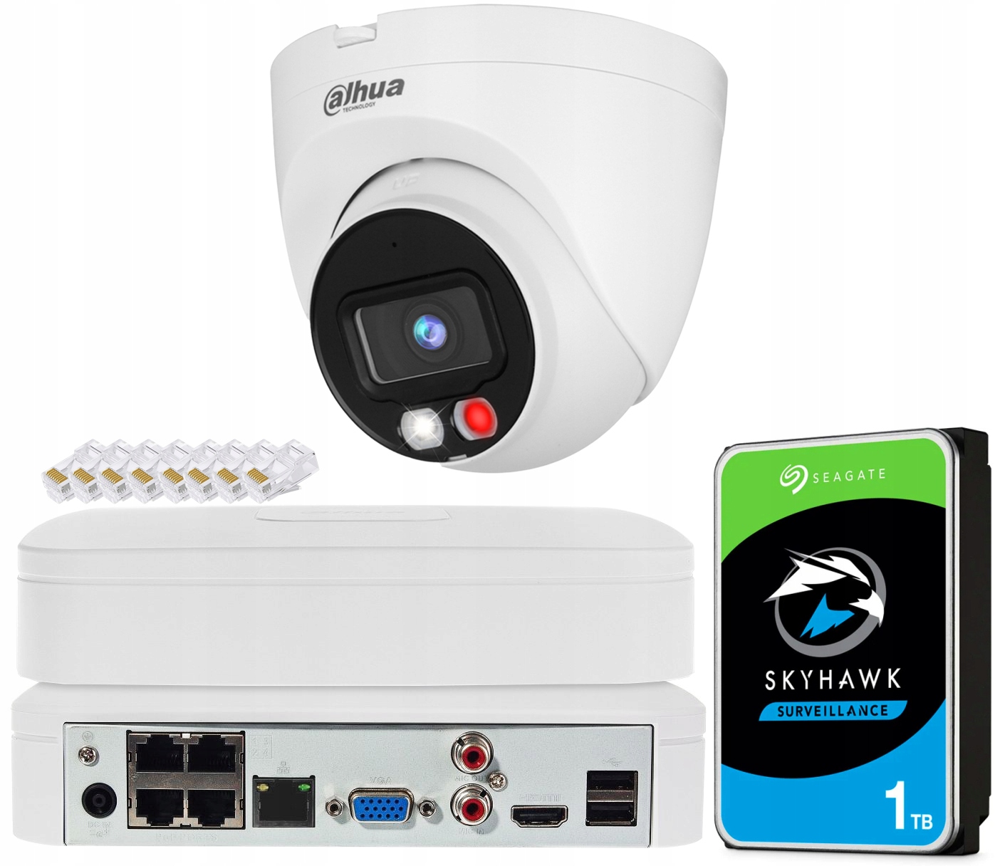 Sada na monitorovanie Dahua Bez kábla Kamera 4MPx Detekcia Ai Ir/led 30 m