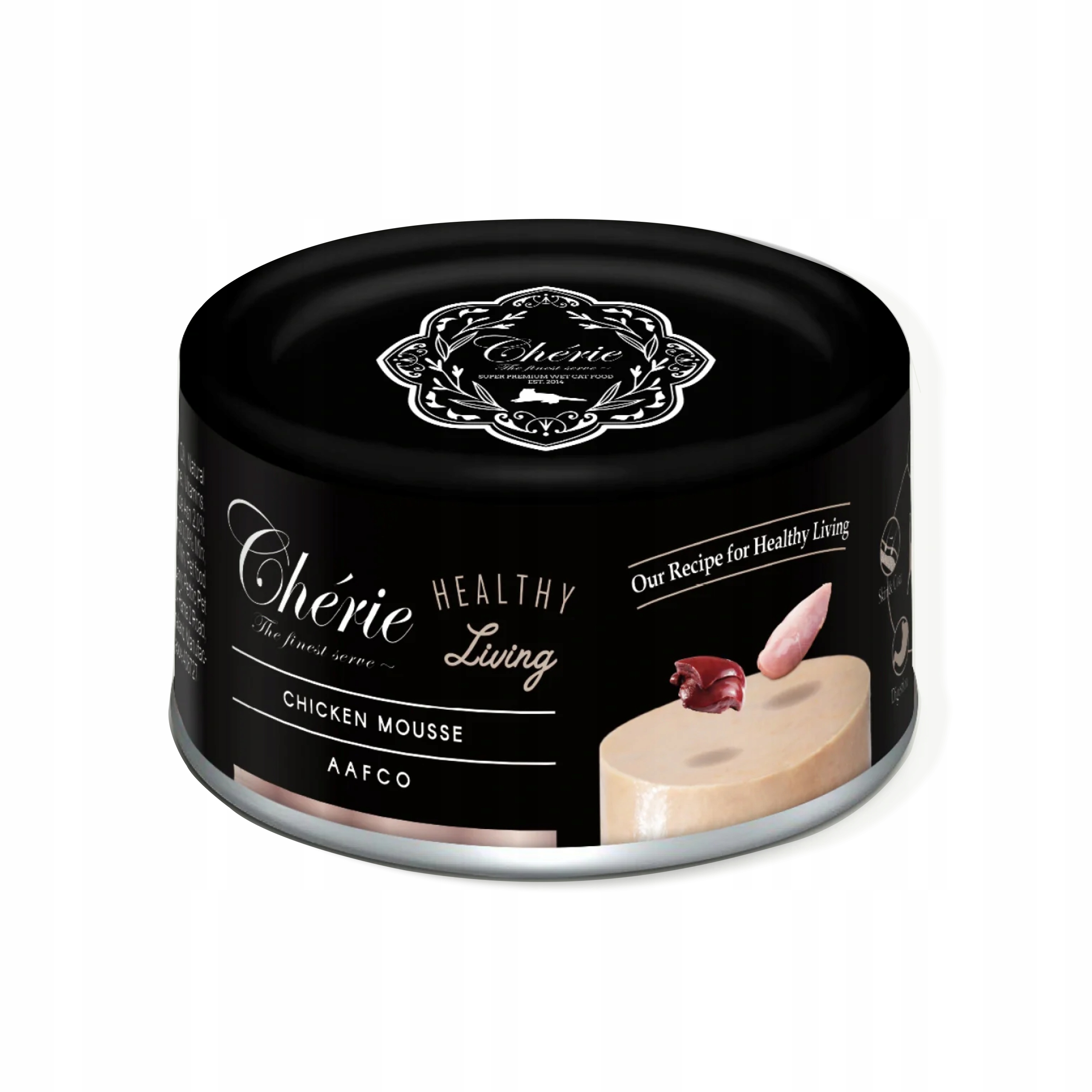 Chérie Premium mokré krmivo pro kočky pro dospělé a zdravé kuře 24x80 g