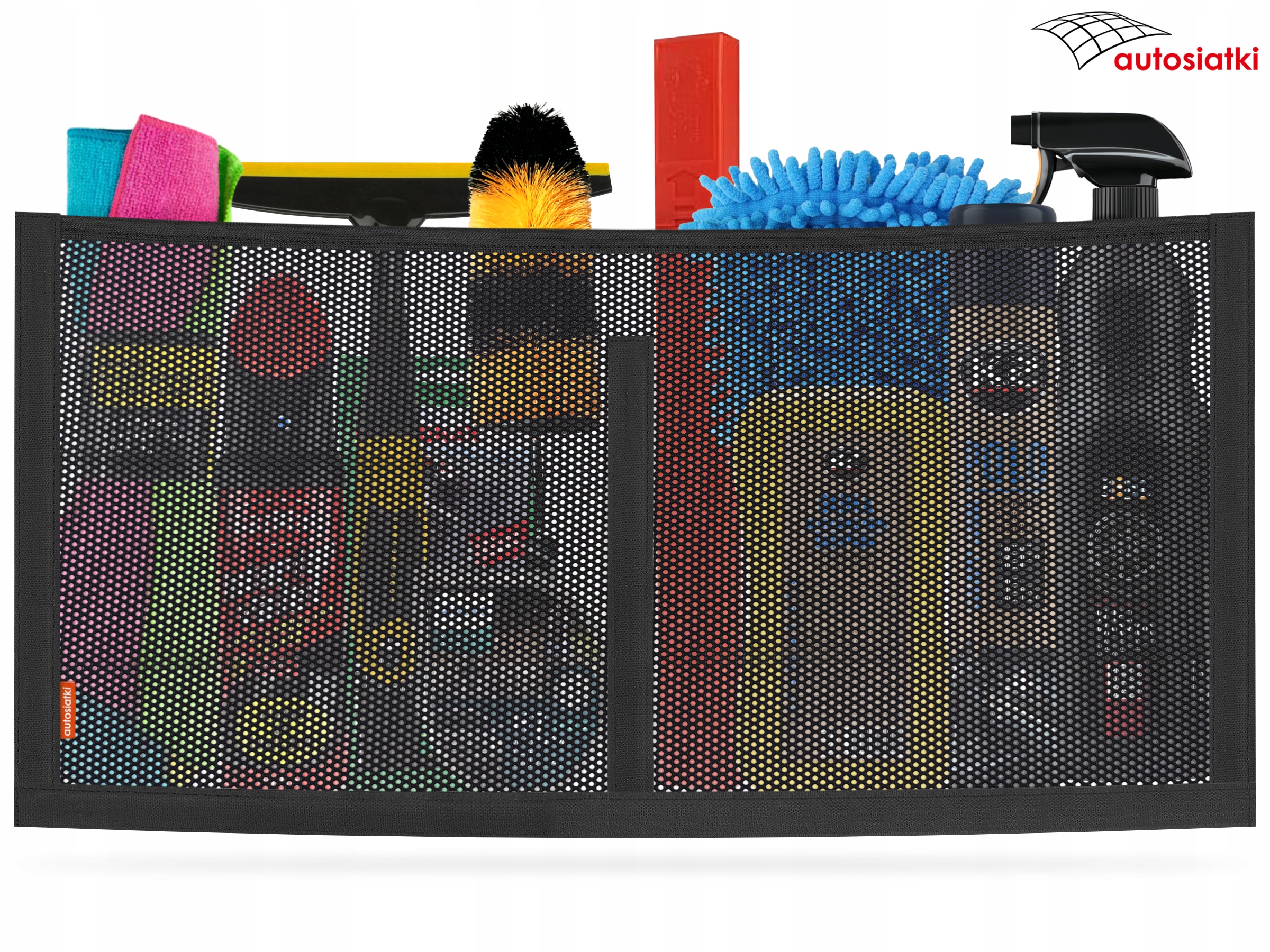 SIATKA KIESZEŃ BAGAŻNIKA DWUKOMOROWA 80x40 cm NANO Rodzaj siatki