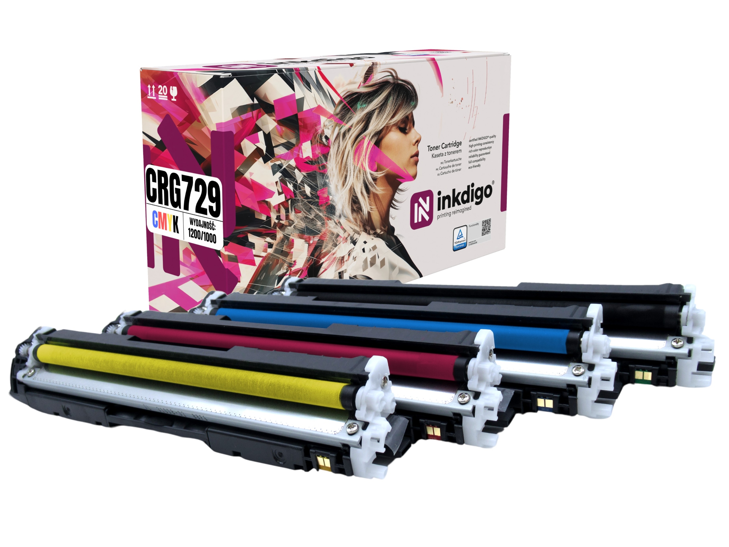 Toner pro Canon i-SENSYS CRG729 LBP7010C LBP7018C Cmyk