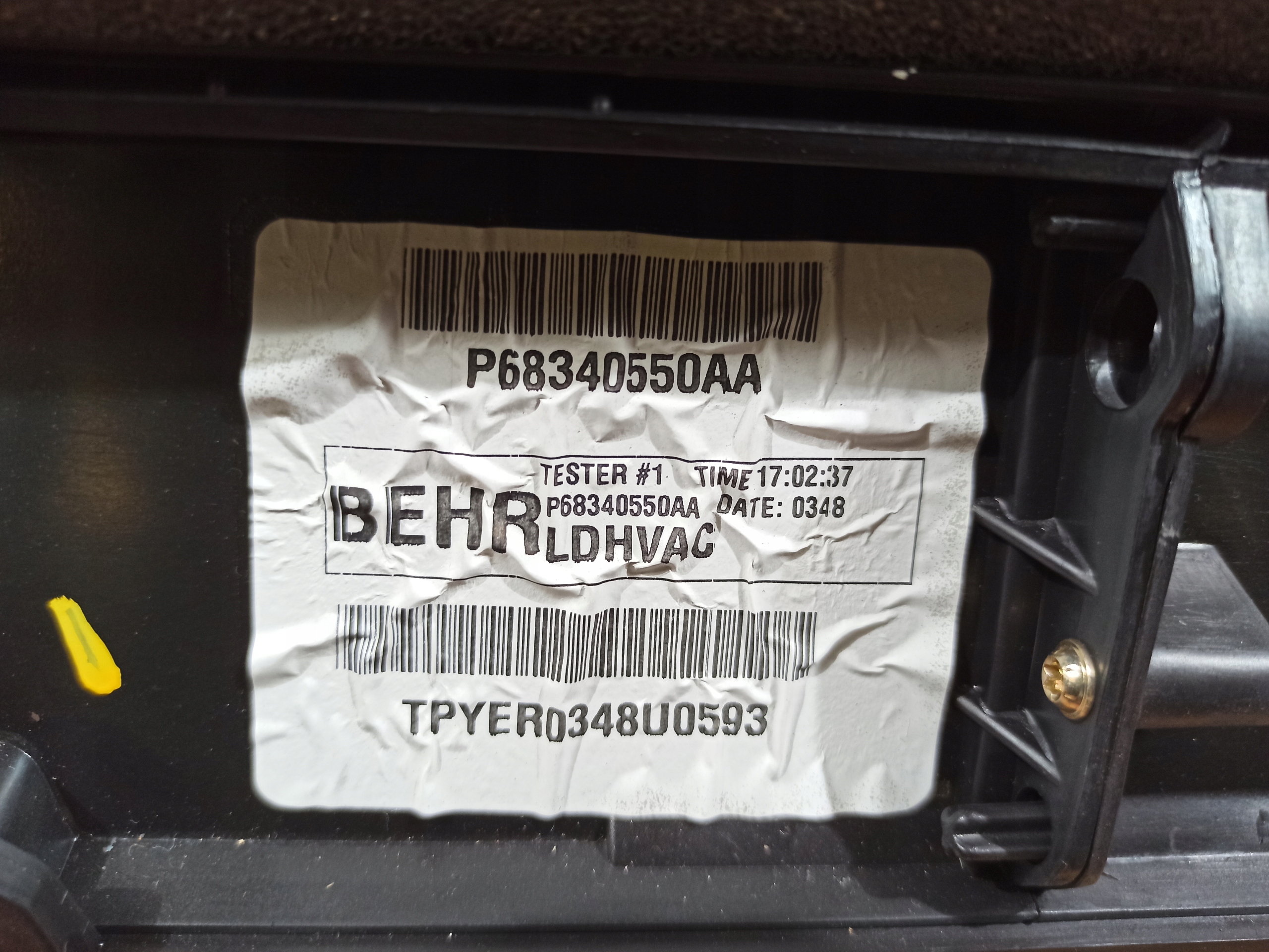 heater heating complete Dodge Charger 2015+