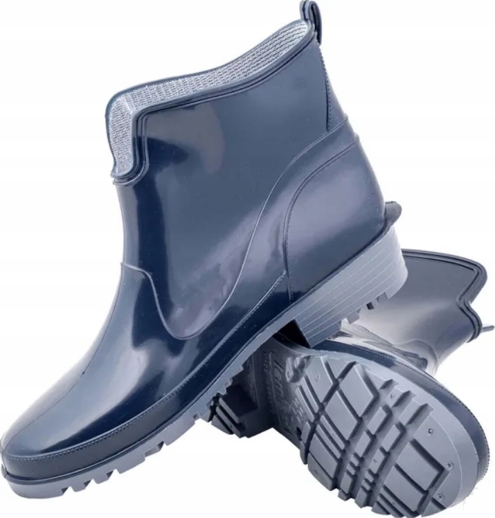 GUMOWCE DAMSKIE BUTY GUMOWE KRÓTKIE SZTYBLETY KALOSZE BOTKI WODOODPORNE