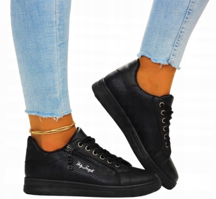 Buty Sportowe Damskie Trampki Obuwie Wiązane