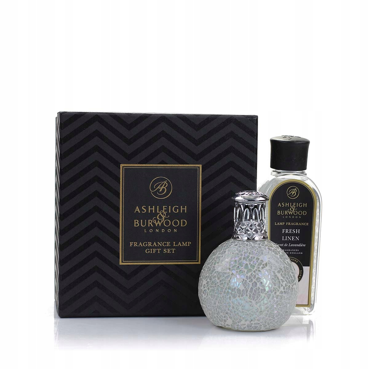 Sada lampa The Pearl náplň Fresh Linen 250 ml Ashleigh & Burwood