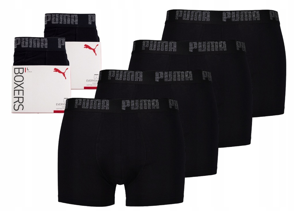 Bokserki męskie majtki Puma basic Bawełna 4PAK XXL