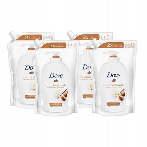 Promocja Dove Masło Shea mydło w płynie zapas 4 x 500 ml wyprzedaż przecena