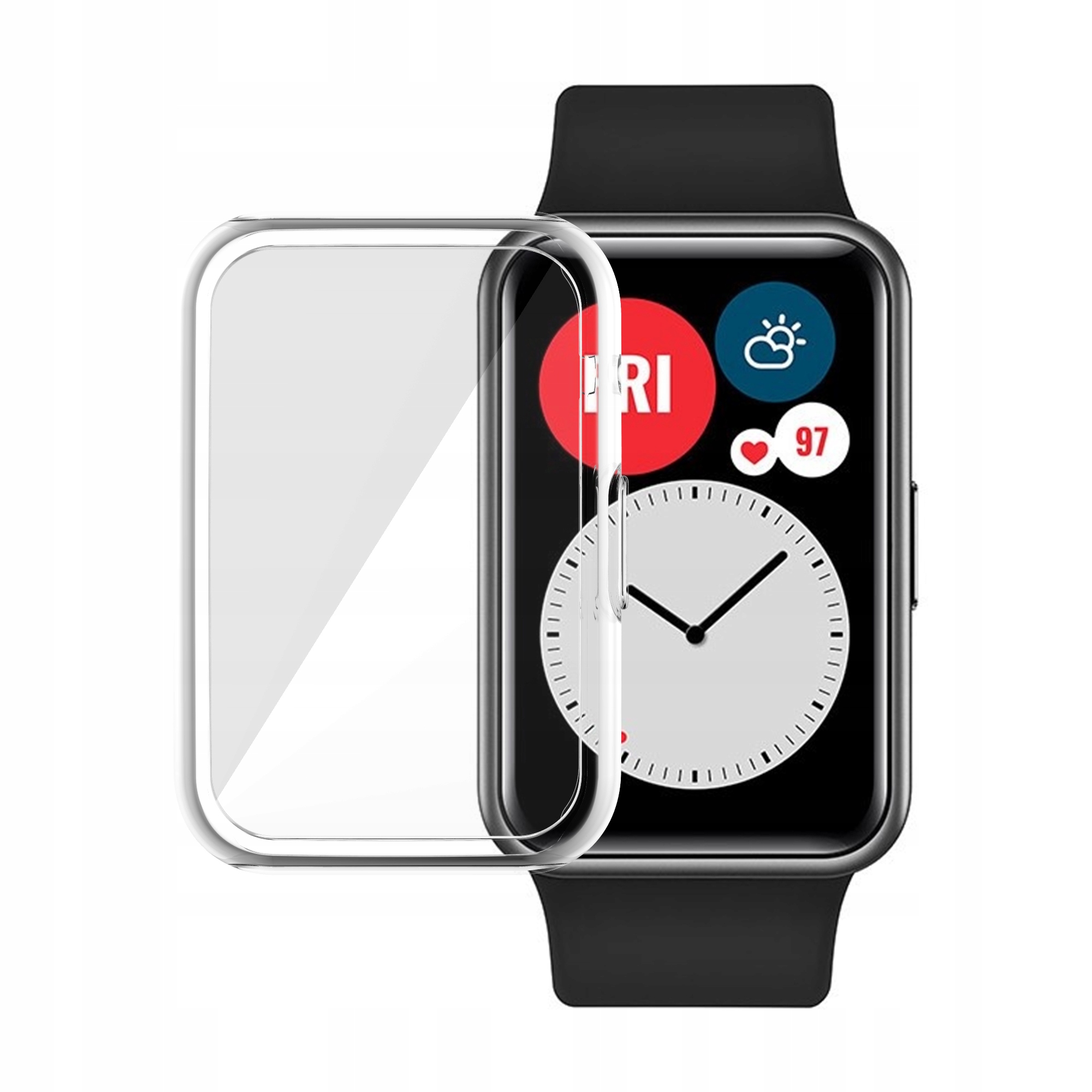 Etui ochronne do Huawei Watch Fit 2 Przeźroczyste Pasuje do modelu Huawei Watch Fit 2