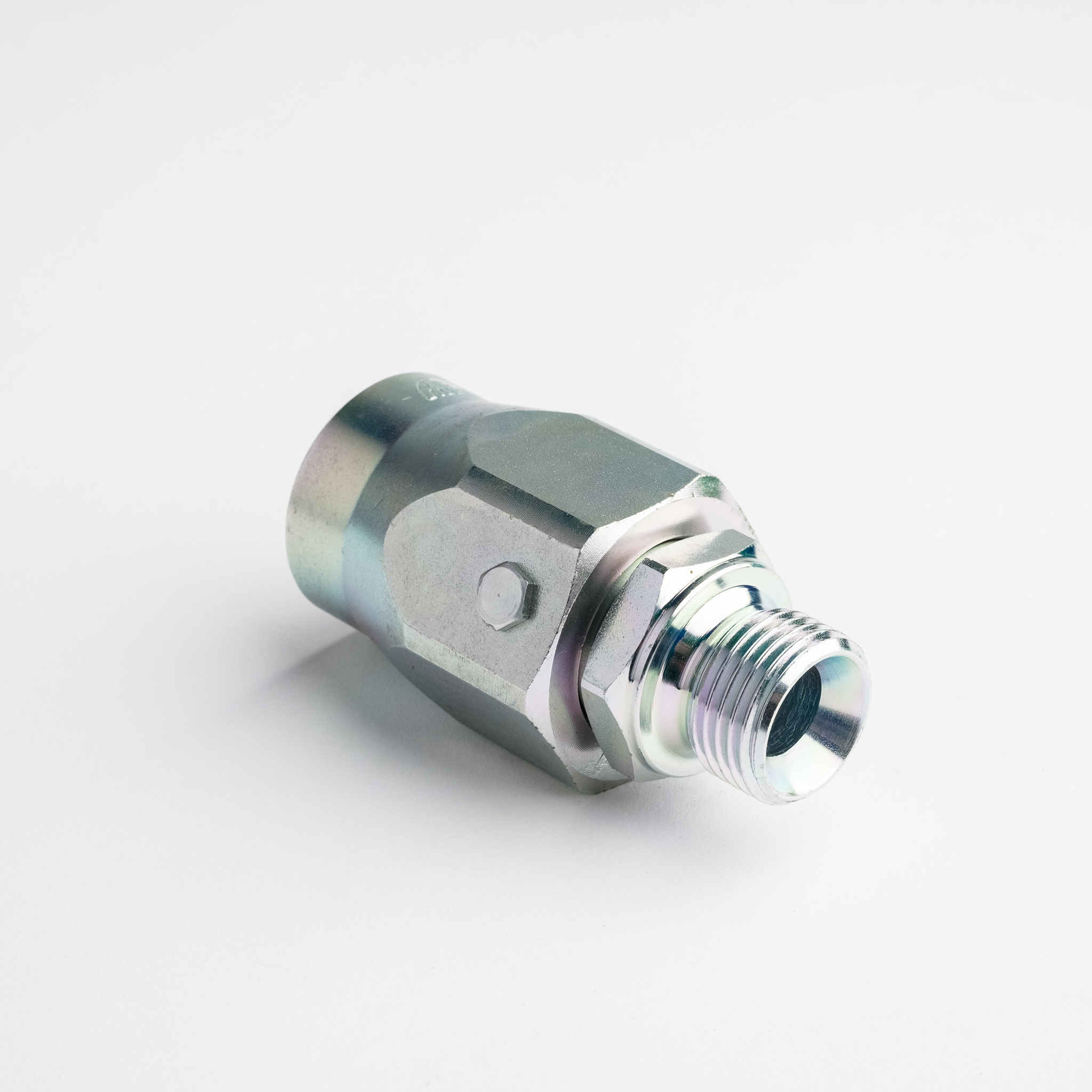 Hydraulický konektor otočný rovný 3/4''