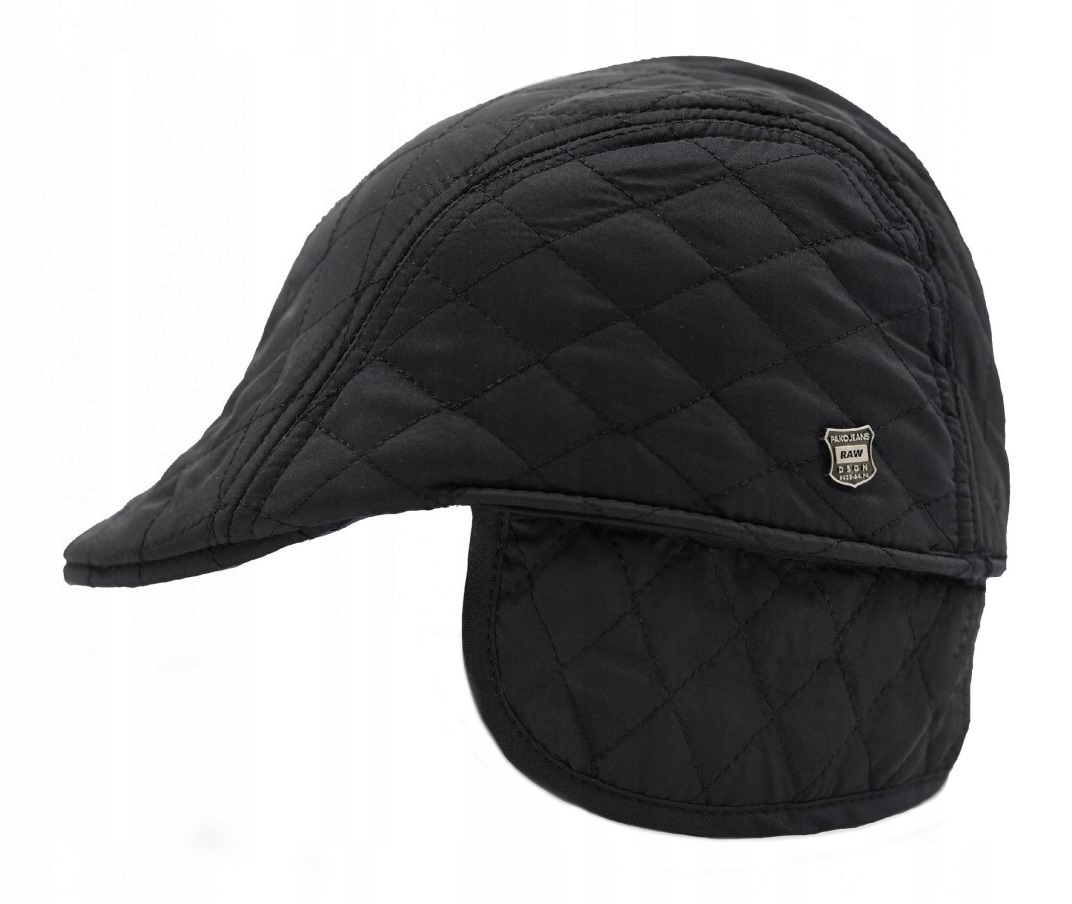 

Kaszkiet męski ocieplan pikowany nauszniki onesize