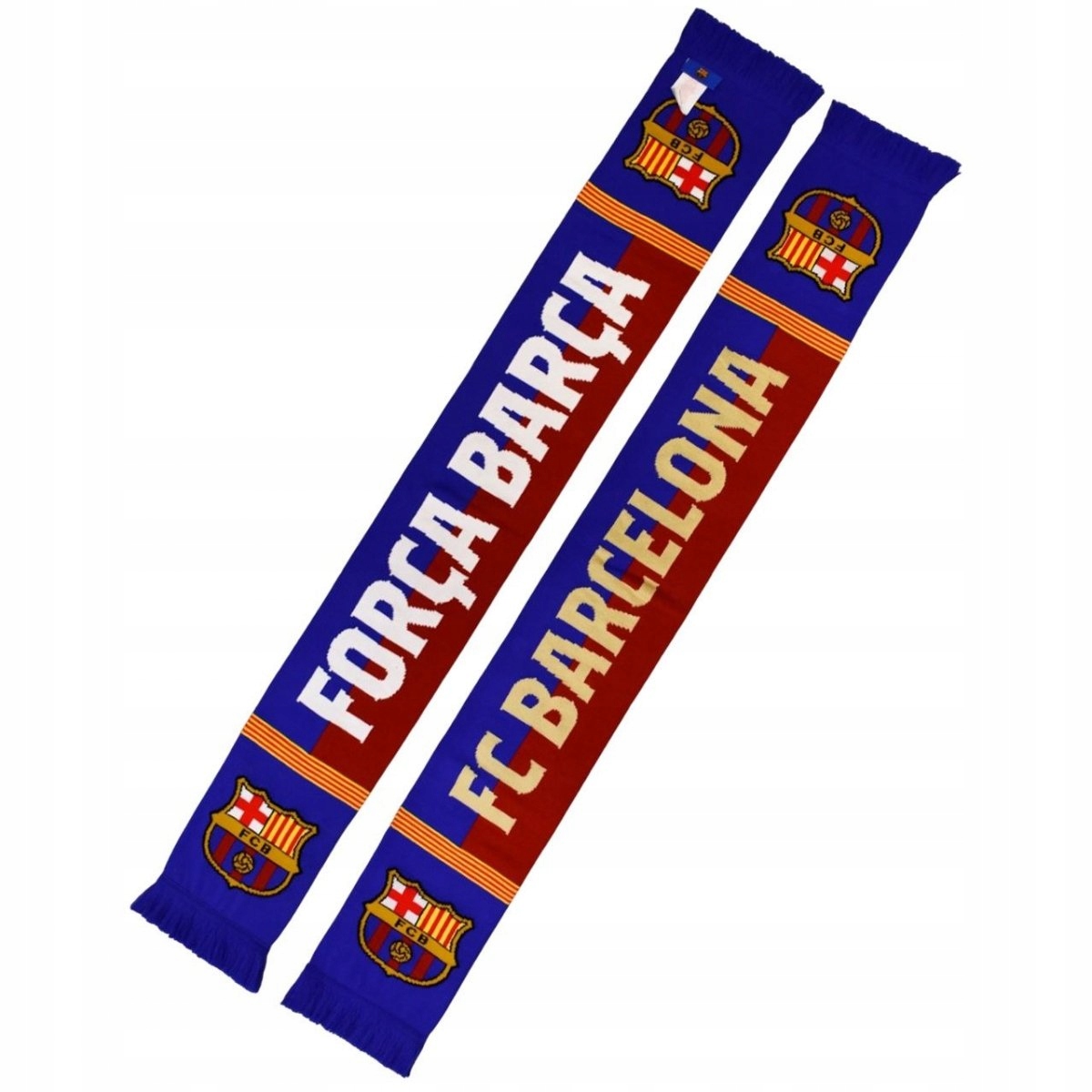 Fc Barcelona šála fanouška oboustranná Double Knitted Scarf N33 vícebarevná