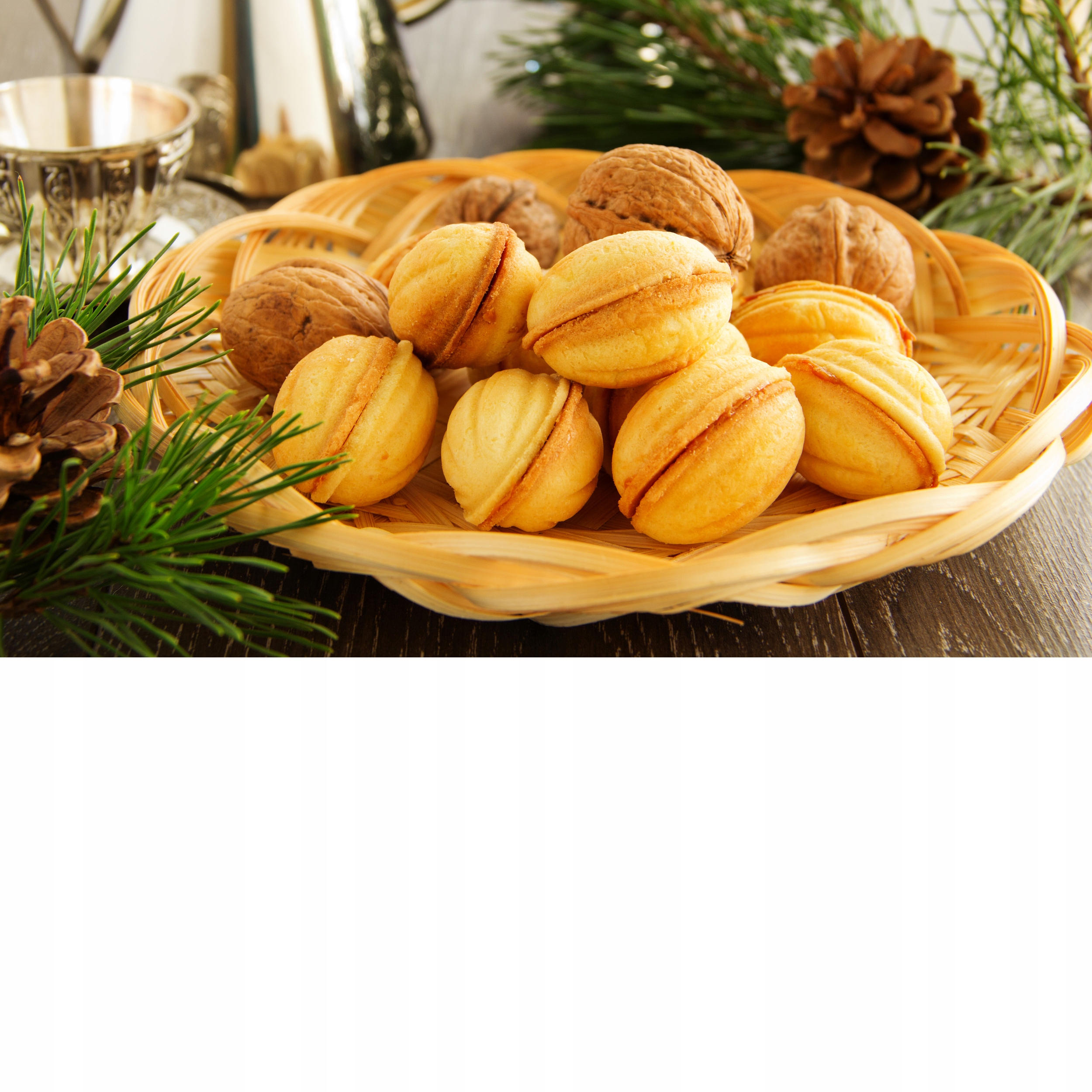 OPIEKACZ FORMA DO ORZESZKÓW CIASTEK 12SZT NIEPRZYWIERAJĄCA POWŁOKA KAMILLE Stan opakowania oryginalne