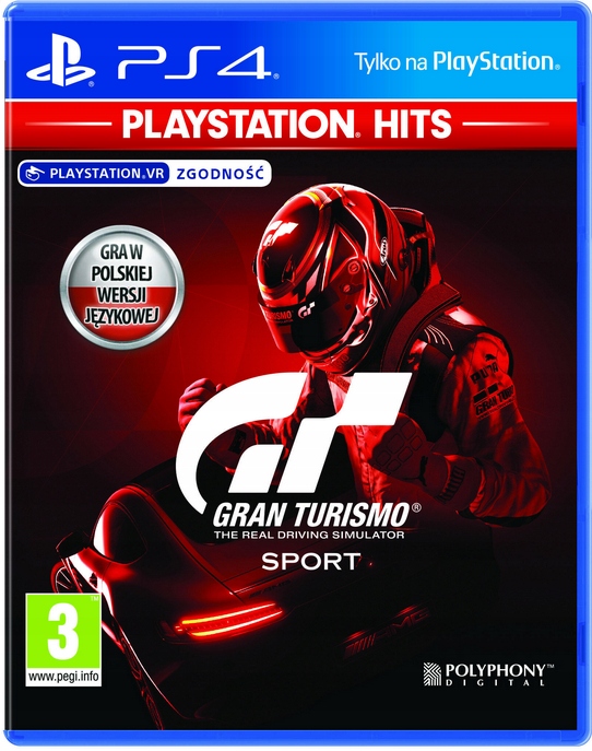 

Gran Turismo Sport Polska Wersja PS4 Vr Nowa-folia
