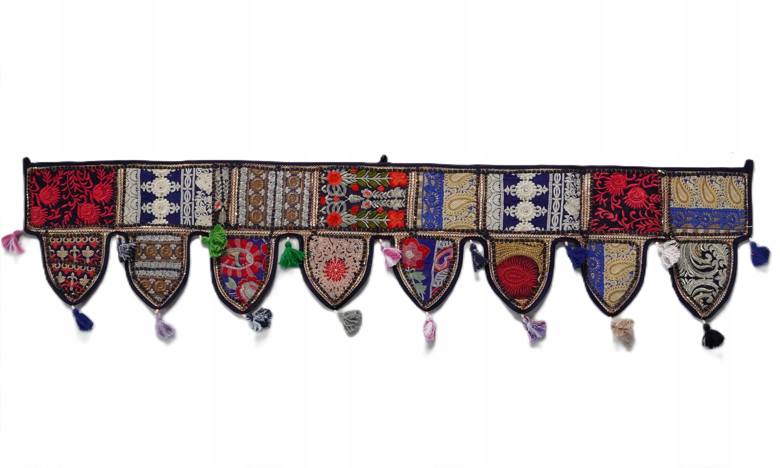 Patchwork Toran Lambrekýn indická ozdoba dveří a oken Dárek
