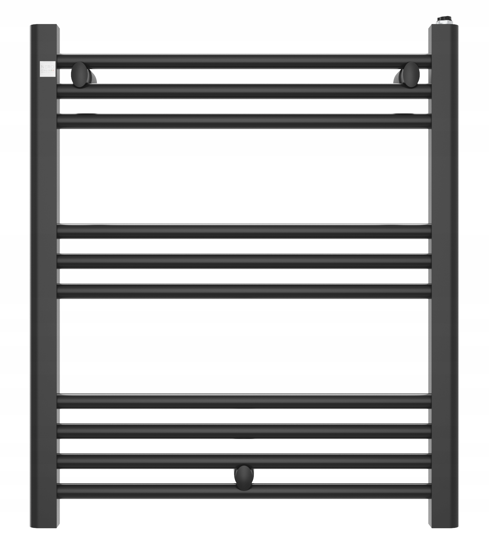 Kúpeľňový Kalorifer 60/70 cm Čierny Rebrík Moderný Puerto