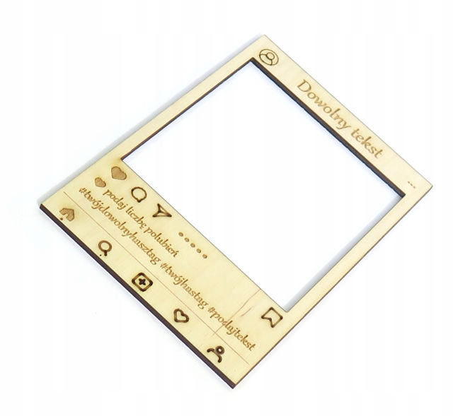 FOTO RAMKA NA ZDJĘCIE POLAROID INSTAGRAM GRAWER R1 Model FOTO RAMKA NA ZDJĘCIE