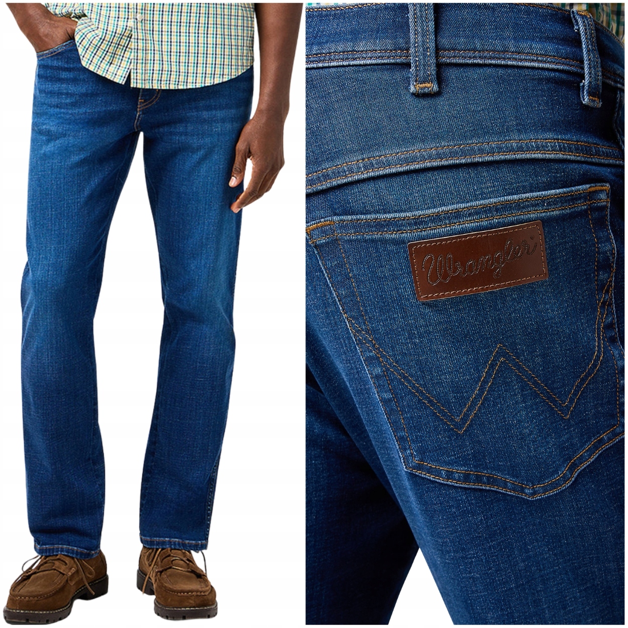 Wrangler Texas Steel Grit Džins klasické jednoduché džínové kalhoty W40 L32