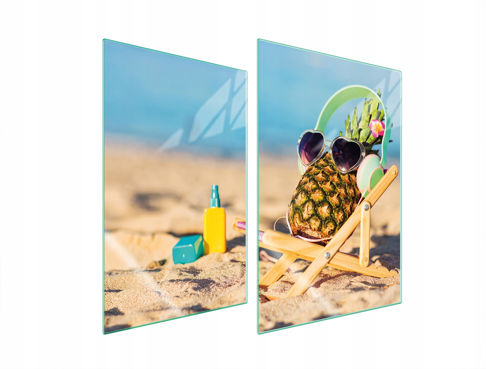 Ochranná Skleněná Deska Do Kuchyně 2x35x52 Ananas Tvrzené Sklo