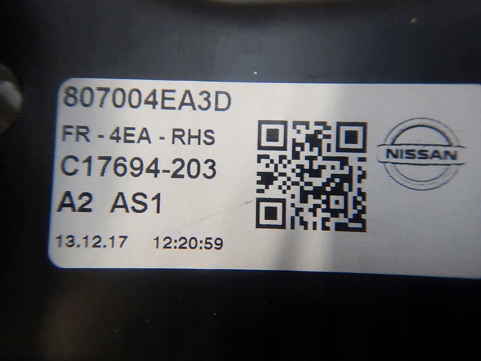 NISSAN QASHQAI J11 II MECHANIZM OPUSZCZANIA SZYBY PRAWY PRZÓD 807004EA3D Numer katalogowy części NISSAN807004EA3D