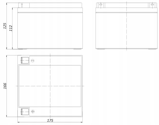 AKUMULATOR BATERIA AGM VRLA ALARMTEC BP 26Ah 12V BP26 BP26-12 26 ALARM UPS Marka Alarmtec