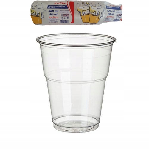 

Kubek do piwa jednorazowy plastikowy 300ml 50szt