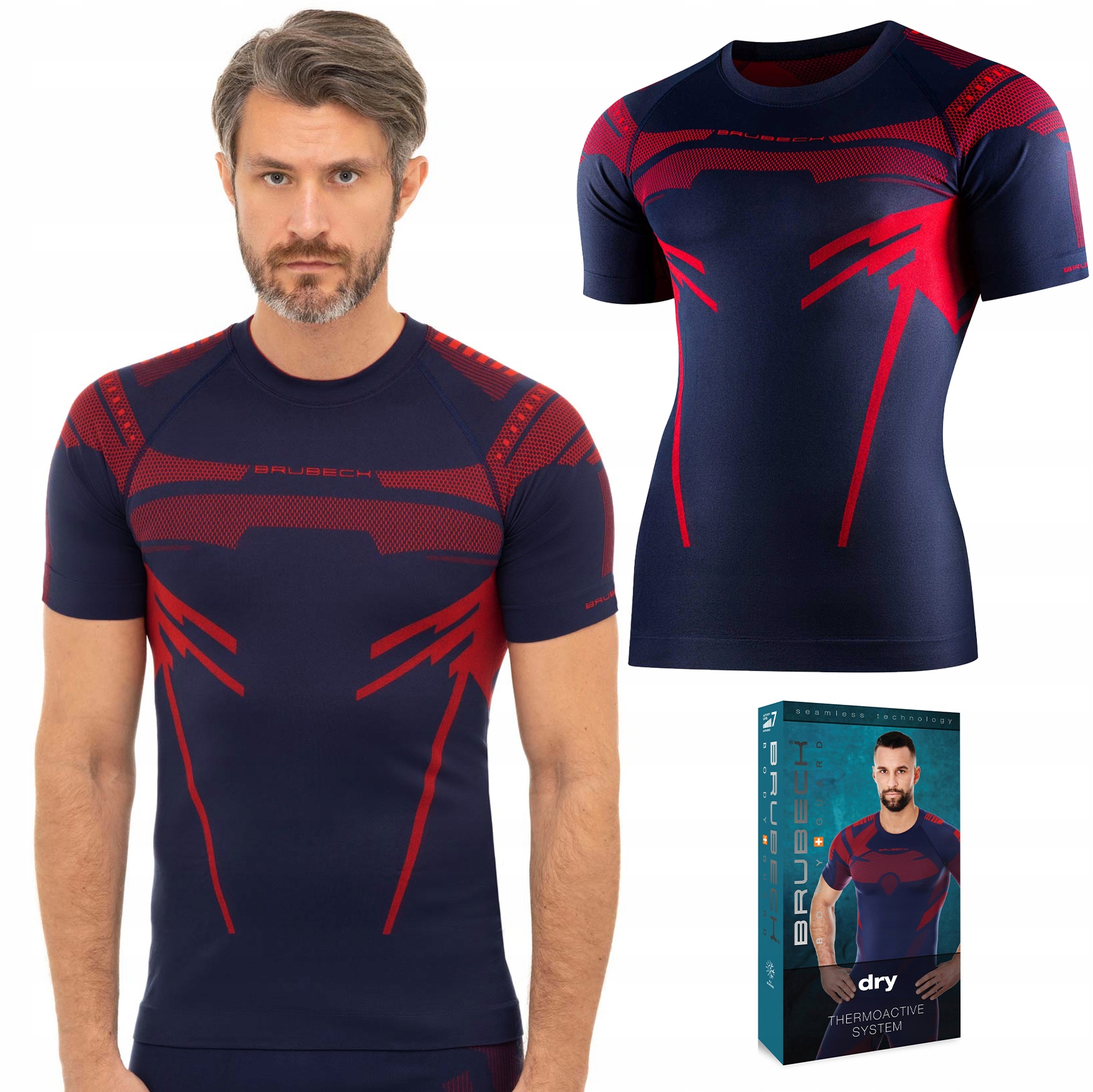 Pánské Termoaktivní tričko s krátkým rukávem Brubeck Dry M