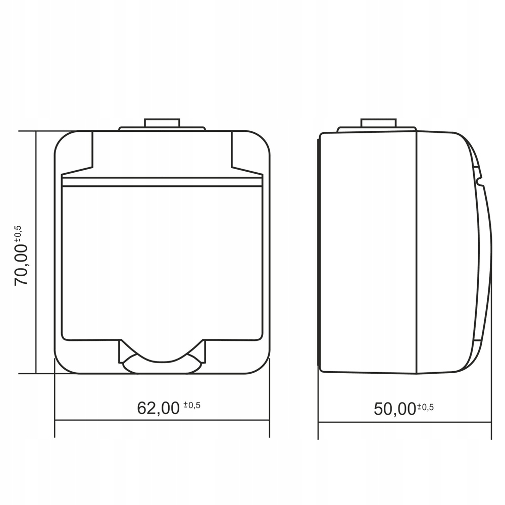 Karlik Gniazdo pojedyncze hermetyczne natynk IP54 Przeznaczenie Elektryczne